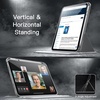 image:imageJETech Rotating Case Cover for iPad A16 11th10th Gen Navy  For 20252022 Model 360 Rotation Stand Clear Back Auto WakeSleep Pencil Holder Full ProtectionSilver