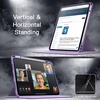 image:imageJETech Rotating Case Cover for iPad Pro 11 43 Black  For 20222021 Model 360 Rotation Stand Clear Back Design Auto WakeSleep Pencil Holder Full ProtectionLight Purple