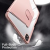 image:imageJETech Rotating Case Cover for iPad Pro 11 43 Black  For 20222021 Model 360 Rotation Stand Clear Back Design Auto WakeSleep Pencil Holder Full ProtectionRose Gold