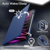 image:imageJETech Rotating Case Cover for iPad Pro 11 43 Black  For 20222021 Model 360 Rotation Stand Clear Back Design Auto WakeSleep Pencil Holder Full ProtectionNavy