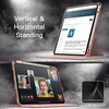 image:imageJETech Rotating Case Cover for iPad Pro 11 43 Black  For 20222021 Model 360 Rotation Stand Clear Back Design Auto WakeSleep Pencil Holder Full ProtectionRose Gold