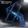 image:imageJETech Rotating Case Cover for iPad Pro 11 43 Black  For 20222021 Model 360 Rotation Stand Clear Back Design Auto WakeSleep Pencil Holder Full ProtectionNavy