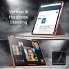 image:imageJETech Rotating Case Cover for iPad Pro 129 6543 Black  For 2022202120202018 Model 360 Rotation Stand Clear Back Design Auto WakeSleep Pencil Holder Full ProtectionRose Gold