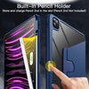 image:imageJETech Rotating Case Cover for iPad Pro 129 6543 Black  For 2022202120202018 Model 360 Rotation Stand Clear Back Design Auto WakeSleep Pencil Holder Full ProtectionNavy