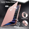 image:imageJETech Rotating Case Cover for iPad Pro 129 6543 Black  For 2022202120202018 Model 360 Rotation Stand Clear Back Design Auto WakeSleep Pencil Holder Full ProtectionRose Gold