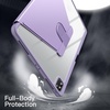 image:imageJETech Rotating Case Cover for iPad Pro 129 6543 Black  For 2022202120202018 Model 360 Rotation Stand Clear Back Design Auto WakeSleep Pencil Holder Full ProtectionLight Purple