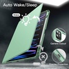 image:imageJETech Rotating Case Cover for iPad Pro 129 6543 Black  For 2022202120202018 Model 360 Rotation Stand Clear Back Design Auto WakeSleep Pencil Holder Full ProtectionMatcha Green