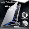 image:imageJETech Rotating Case Cover for iPad Pro 129 6543 Black  For 2022202120202018 Model 360 Rotation Stand Clear Back Design Auto WakeSleep Pencil Holder Full ProtectionSilver