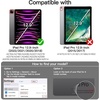 image:imageJETech Rotating Case Cover for iPad Pro 129 6543 Black  For 2022202120202018 Model 360 Rotation Stand Clear Back Design Auto WakeSleep Pencil Holder Full ProtectionBlack