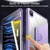 image:imageJETech Rotating Case Cover for iPad Pro 129 6543 Black  For 2022202120202018 Model 360 Rotation Stand Clear Back Design Auto WakeSleep Pencil Holder Full ProtectionLight Purple
