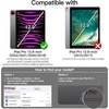 image:imageJETech Rotating Case Cover for iPad Pro 129 6543 Black  For 2022202120202018 Model 360 Rotation Stand Clear Back Design Auto WakeSleep Pencil Holder Full ProtectionSpace Gray