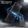 image:imageJETech Rotating Case Cover for iPad Pro 129 6543 Black  For 2022202120202018 Model 360 Rotation Stand Clear Back Design Auto WakeSleep Pencil Holder Full ProtectionSpace Gray