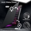 image:imageJETech Rotating Case Cover for iPad Pro 129 6543 Black  For 2022202120202018 Model 360 Rotation Stand Clear Back Design Auto WakeSleep Pencil Holder Full ProtectionBlack