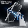 image:imageJETech Rotating Case Cover for iPad Pro 129 6543 Black  For 2022202120202018 Model 360 Rotation Stand Clear Back Design Auto WakeSleep Pencil Holder Full ProtectionSilver