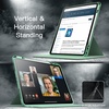 image:imageJETech Rotating Case Cover for iPad Pro 129 6543 Black  For 2022202120202018 Model 360 Rotation Stand Clear Back Design Auto WakeSleep Pencil Holder Full ProtectionMatcha Green