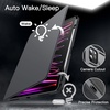 image:imageJETech Rotating Case Cover for iPad Pro 129 6543 Black  For 2022202120202018 Model 360 Rotation Stand Clear Back Design Auto WakeSleep Pencil Holder Full ProtectionSpace Gray