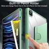 image:imageJETech Rotating Case Cover for iPad Pro 129 6543 Black  For 2022202120202018 Model 360 Rotation Stand Clear Back Design Auto WakeSleep Pencil Holder Full ProtectionMatcha Green