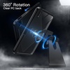 image:imageJETech Rotating Case Cover for iPad mini A17 Pro6th Gen Purple  For 83 20242021 Model 360 Rotation Stand Clear Back Design Auto WakeSleep Pencil Holder Full ProtectionBlack