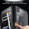 image:imageJETech Rotating Case Cover for iPad mini A17 Pro6th Gen Purple  For 83 20242021 Model 360 Rotation Stand Clear Back Design Auto WakeSleep Pencil Holder Full ProtectionSpace Gray