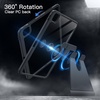 image:imageJETech Rotating Case Cover for iPad mini A17 Pro6th Gen Purple  For 83 20242021 Model 360 Rotation Stand Clear Back Design Auto WakeSleep Pencil Holder Full ProtectionSpace Gray