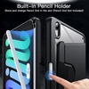 image:imageJETech Rotating Case Cover for iPad mini A17 Pro6th Gen Purple  For 83 20242021 Model 360 Rotation Stand Clear Back Design Auto WakeSleep Pencil Holder Full ProtectionBlack