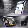 image:imageJETech Rotating Case Cover for iPad mini A17 Pro6th Gen Purple  For 83 20242021 Model 360 Rotation Stand Clear Back Design Auto WakeSleep Pencil Holder Full ProtectionPurple