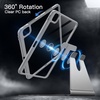image:imageJETech Rotating Case Cover for iPad mini A17 Pro6th Gen Purple  For 83 20242021 Model 360 Rotation Stand Clear Back Design Auto WakeSleep Pencil Holder Full ProtectionSilver