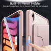 image:imageJETech Rotating Case Cover for iPad mini A17 Pro6th Gen Purple  For 83 20242021 Model 360 Rotation Stand Clear Back Design Auto WakeSleep Pencil Holder Full ProtectionPink