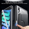 image:imageJETech Rotating Case Cover for iPad mini A17 Pro6th Gen Purple  For 83 20242021 Model 360 Rotation Stand Clear Back Design Auto WakeSleep Pencil Holder Full ProtectionSpace Gray