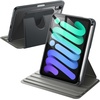 image:imageJETech Rotating Case Cover for iPad mini A17 Pro6th Gen Purple  For 83 20242021 Model 360 Rotation Stand Clear Back Design Auto WakeSleep Pencil Holder Full ProtectionSpace Gray