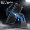 image:imageJETech Rotating Case Cover for iPad mini A17 Pro6th Gen Purple  For 83 20242021 Model 360 Rotation Stand Clear Back Design Auto WakeSleep Pencil Holder Full ProtectionSpace Gray