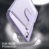image:imageJETech Rotating Case Cover for iPad mini A17 Pro6th Gen Purple  For 83 20242021 Model 360 Rotation Stand Clear Back Design Auto WakeSleep Pencil Holder Full ProtectionPurple