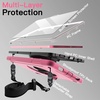 image:imageJETech Rugged Case for iPad A16 11th10th Gen Black  For 20252022 Model Builtin Screen Protector Rotating Hand Strap Stand Heavy Duty Shockproof ProtectionPink