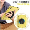 image:imageJETech Rugged Case for iPad A16 11th10th Gen Black  For 20252022 Model Builtin Screen Protector Rotating Hand Strap Stand Heavy Duty Shockproof ProtectionYellow