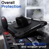 image:imageJETech Rugged Case for iPad A16 11th10th Gen Black  For 20252022 Model Builtin Screen Protector Rotating Hand Strap Stand Heavy Duty Shockproof ProtectionBlack