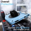 image:imageJETech Rugged Case for iPad A16 11th10th Gen Black  For 20252022 Model Builtin Screen Protector Rotating Hand Strap Stand Heavy Duty Shockproof ProtectionBlue
