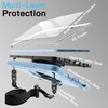 image:imageJETech Rugged Case for iPad A16 11th10th Gen Black  For 20252022 Model Builtin Screen Protector Rotating Hand Strap Stand Heavy Duty Shockproof ProtectionBlue