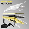 image:imageJETech Rugged Case for iPad A16 11th10th Gen Black  For 20252022 Model Builtin Screen Protector Rotating Hand Strap Stand Heavy Duty Shockproof ProtectionYellow