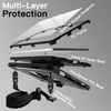 image:imageJETech Rugged Case for iPad A16 11th10th Gen Black  For 20252022 Model Builtin Screen Protector Rotating Hand Strap Stand Heavy Duty Shockproof ProtectionBlack