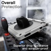 image:imageJETech Rugged Case for iPad A16 11th10th Gen Black  For 20252022 Model Builtin Screen Protector Rotating Hand Strap Stand Heavy Duty Shockproof ProtectionLight Grey