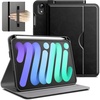 image:imageJETech Business Case Cover for iPad mini A17 Pro6th Gen 20242021 Black  PU Leather Design Pencil Holder amp Pocket MultiAngle ViewingBlack