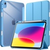 image:imageJETech Case Cover for iPad A16 11th10th Gen Navy  For 20252022 Model Clear Transparent Back Pencil Holder Slim Shockproof TriFold Stand Auto WakeSleepSky Blue