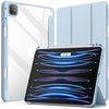 image:imageJETech Case Cover for iPad Pro 11 4321 Black  For 2022202120202018 Model Clear Back Pencil Holder Slim Shockproof TriFold Stand Auto WakeSleepLight Blue