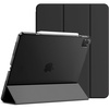image:imageJETech Case Cover for iPad Pro 129 4th3rd Gen 20202018 Black  Slim Translucent Back Design TriFold Stand Auto WakeSleep Lightweight Shockproof ProtectionBlack
