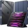 image:imageJETech Case Cover for iPad Pro 129 6543 Black  For 2022202120202018 Model Clear Back Pencil Holder Slim Shockproof TriFold Stand Auto WakeSleepNavy Blue