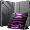 image:imageJETech Case Cover for iPad Pro 129 6543 Black  For 2022202120202018 Model Clear Back Pencil Holder Slim Shockproof TriFold Stand Auto WakeSleepSpace Gray