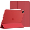 image:imageJETech Case Cover for iPad Pro 129 6th5th Gen 20222021 Black  Slim Translucent Back Design TriFold Stand Auto WakeSleep Lightweight Shockproof ProtectionRed