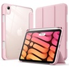 image:imageJETech Case Cover for iPad mini A17 Pro6th Gen 20242021 Black  Clear Transparent Back Pencil Holder Slim Shockproof Protection TriFold Stand Auto WakeSleepPink