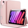 image:imageJETech Folio Case Cover for iPad mini A17 Pro6th Gen 20242021 Black  MultiAngle Stand Cover Pencil Holder Slim Protective Cover Auto WakeSleepPink