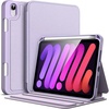 image:imageJETech Folio Case Cover for iPad mini A17 Pro6th Gen 20242021 Black  MultiAngle Stand Cover Pencil Holder Slim Protective Cover Auto WakeSleepPurple